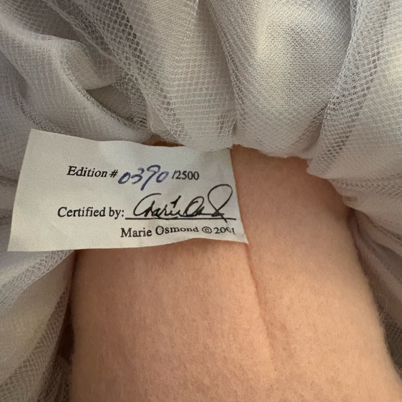 Marie Osmond 20" "Clarissa Heartfelt" FELT DOLL LE # 0390/2500 - Picture 12 of 12